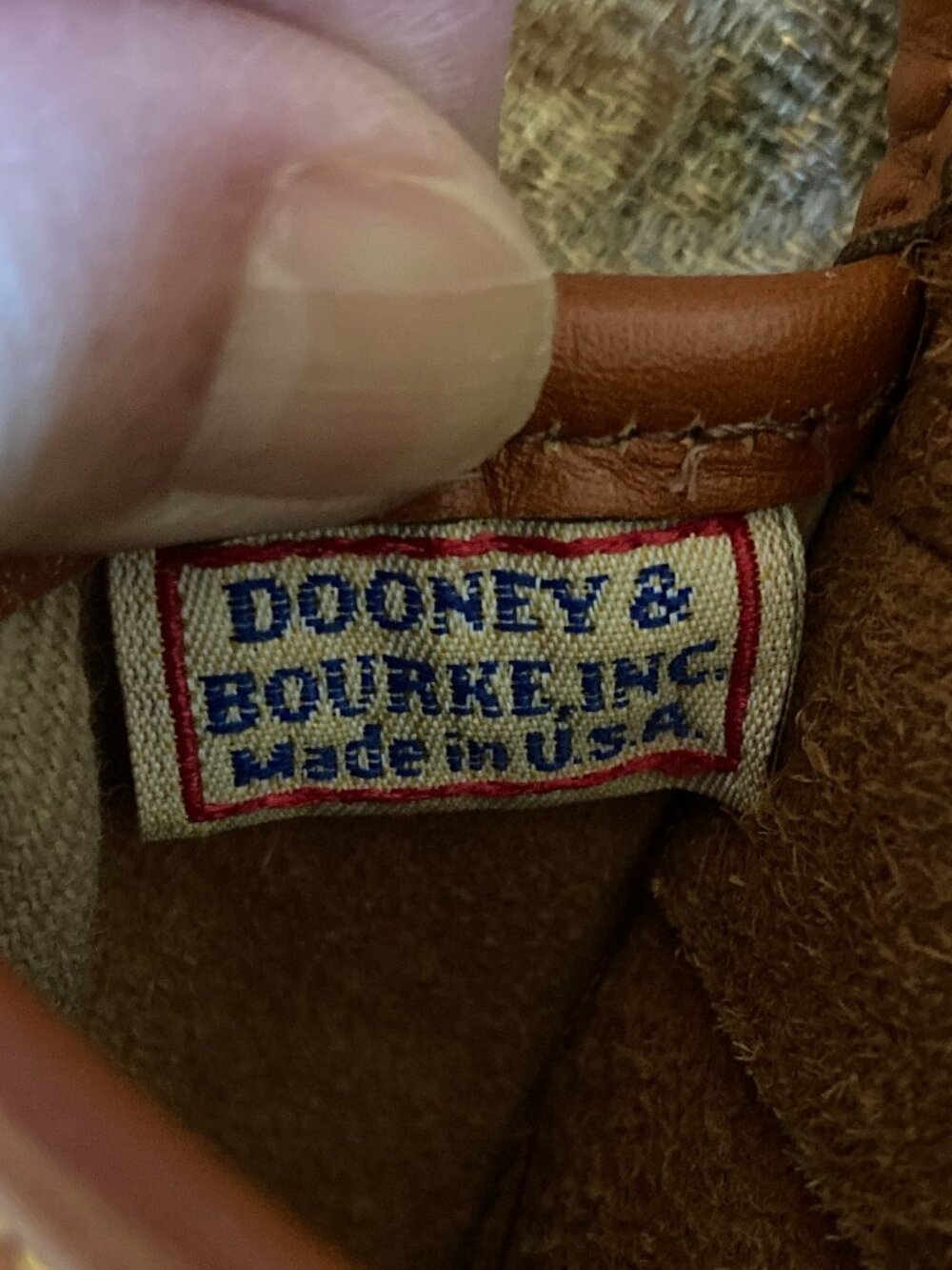 Authentic Rare Vintage Dooney & Bourke AWL Mini Saddle Crossbody Bag - Picture 6 of 11